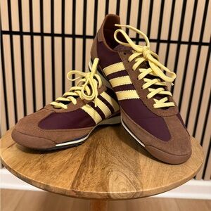 Adidas Women's Maroon and Yellow Athletic Shoes